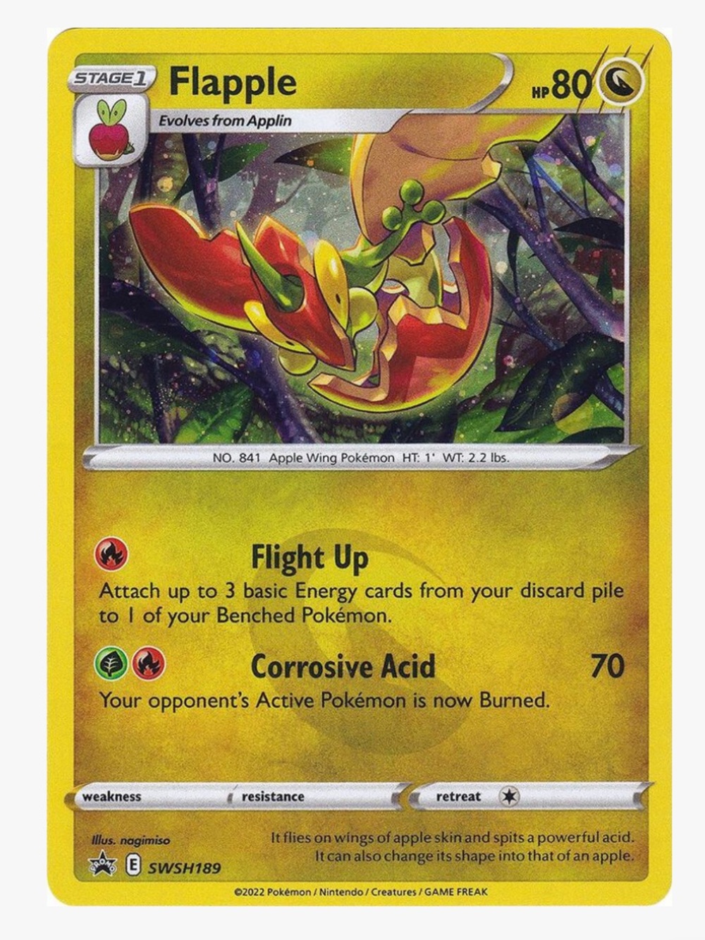 Flapple SWSH189 SWSH: Sword & Shield Promo Cards Pokemon Trading Card